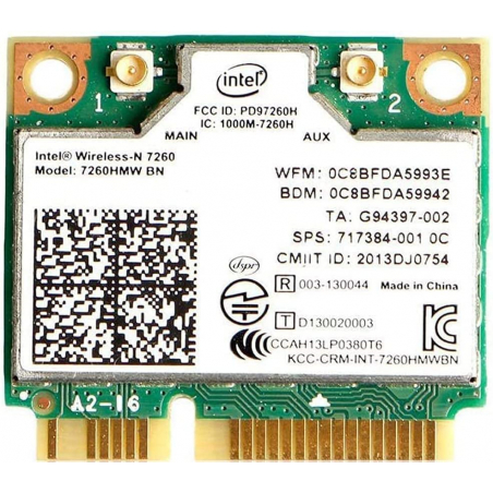 Tarjeta de red inalámbrica Mini PCI Express, Bluetooth 4, Wi-Fi doble banda, 300 Mbps