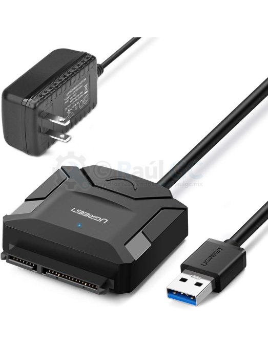 Carcasa Disco Duro 3.5 con Cable USB 3.0 y Adaptador de Corriente 12V 2A  Incluido, Caja