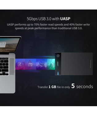 Carcasa de disco duro y SSD 3.5" a USB